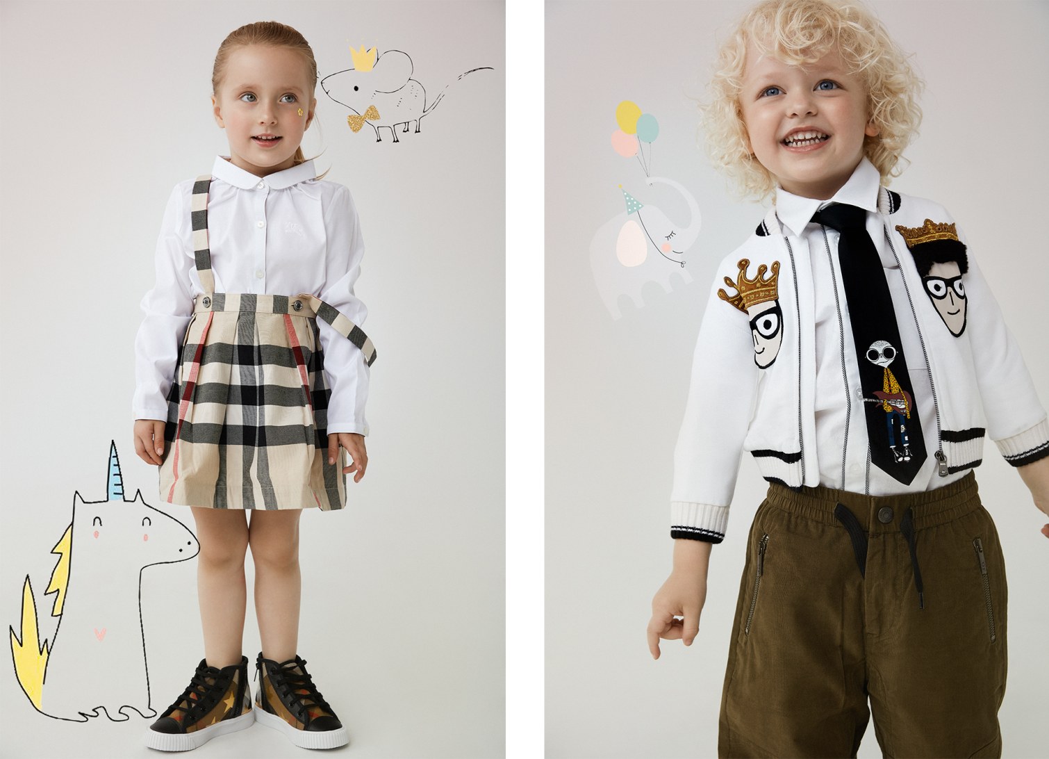 SKIP TO A FUN FW17 - kids burberry dolce gabbana