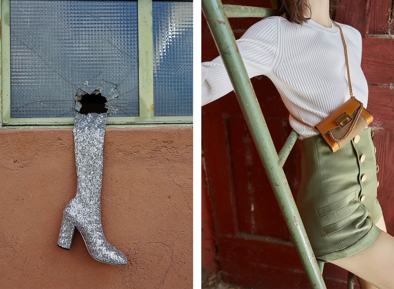 Landpartie - Sparkle Saint Laurent boots