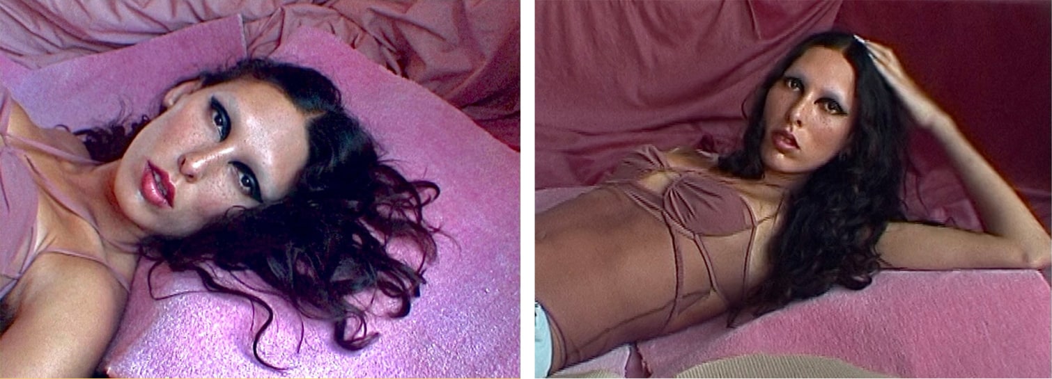 Raya Martigny wearing looks from LVR.