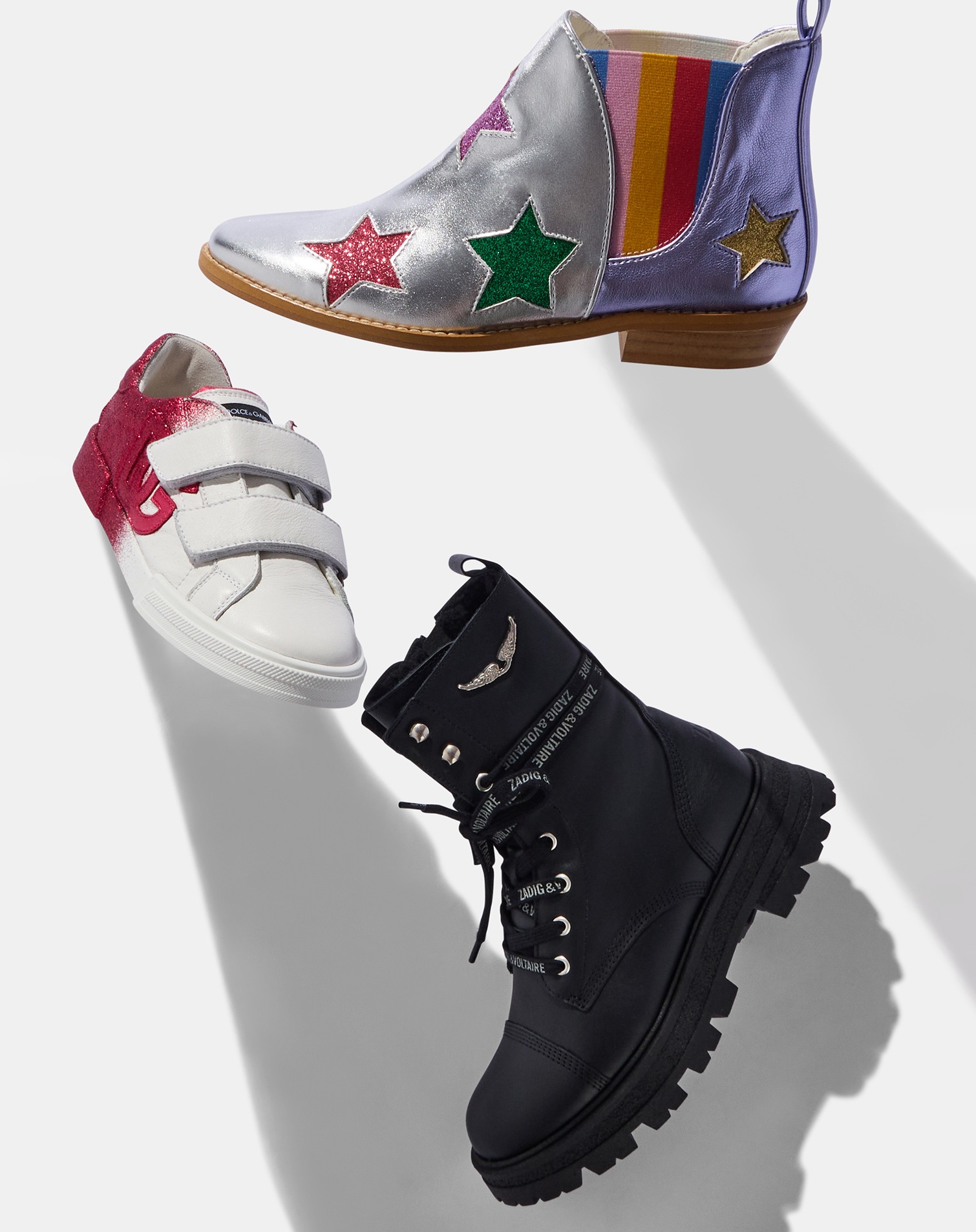 Stella McCartney boots, combat boots, sneakers
