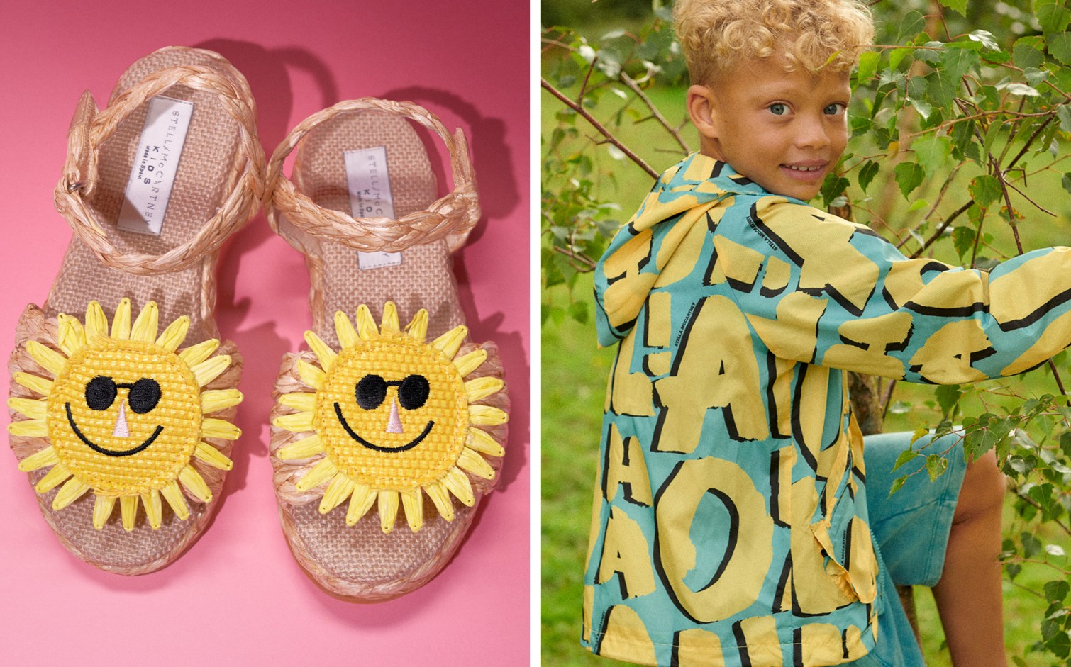 Stella McCartney ラフィアサンダル, Stella McCartney プリントジャケット