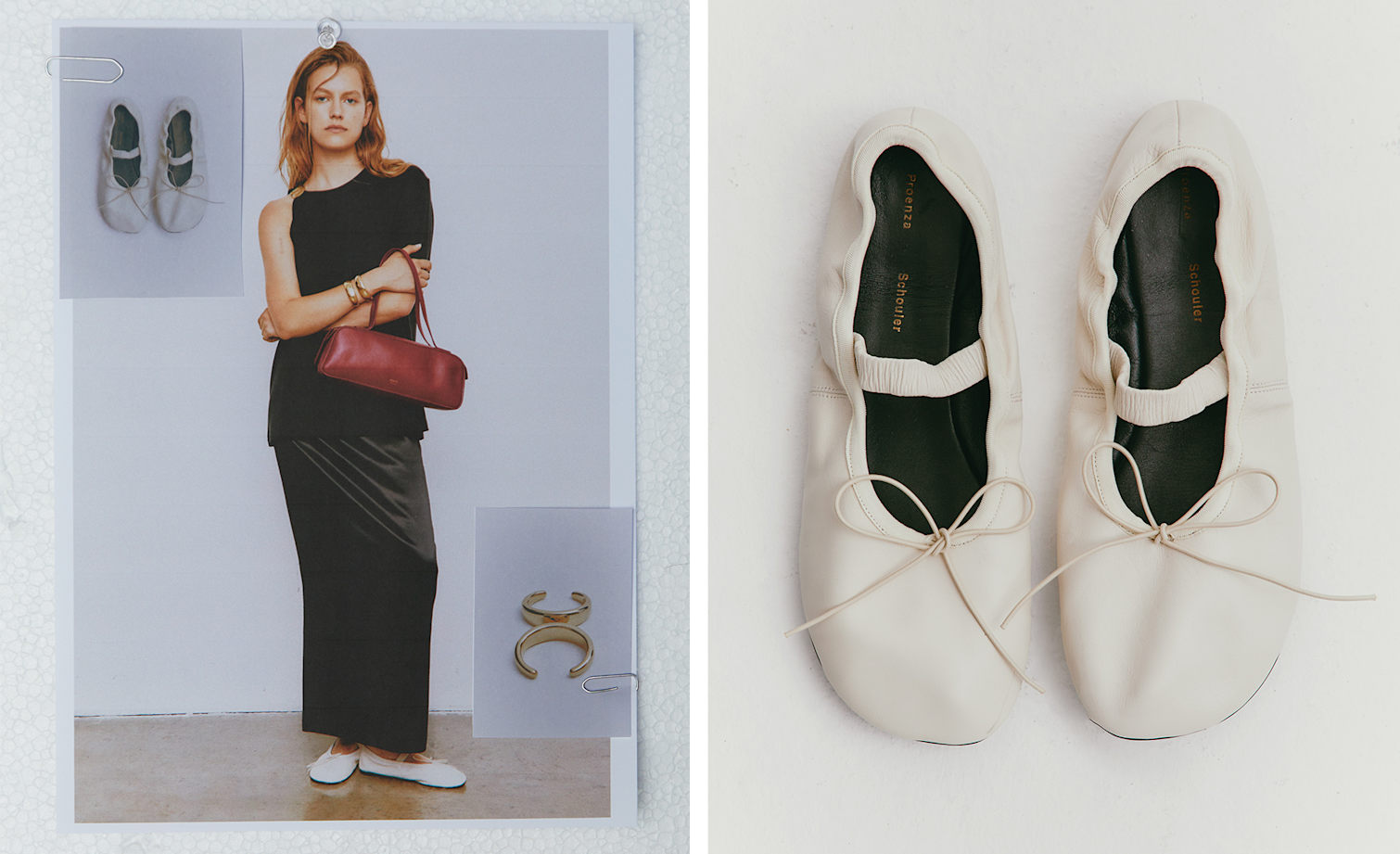 Bottega Veneta 10毫米Astaire皮革玛丽珍芭蕾平底鞋，Kuboraum Berlin H02圆形金属太阳镜，The Row Isha大廓型棉质平纹针织T恤，Zimmerman Halliday手工钩织流苏迷笛半身裙，Simuero Cerezas吊坠耳环