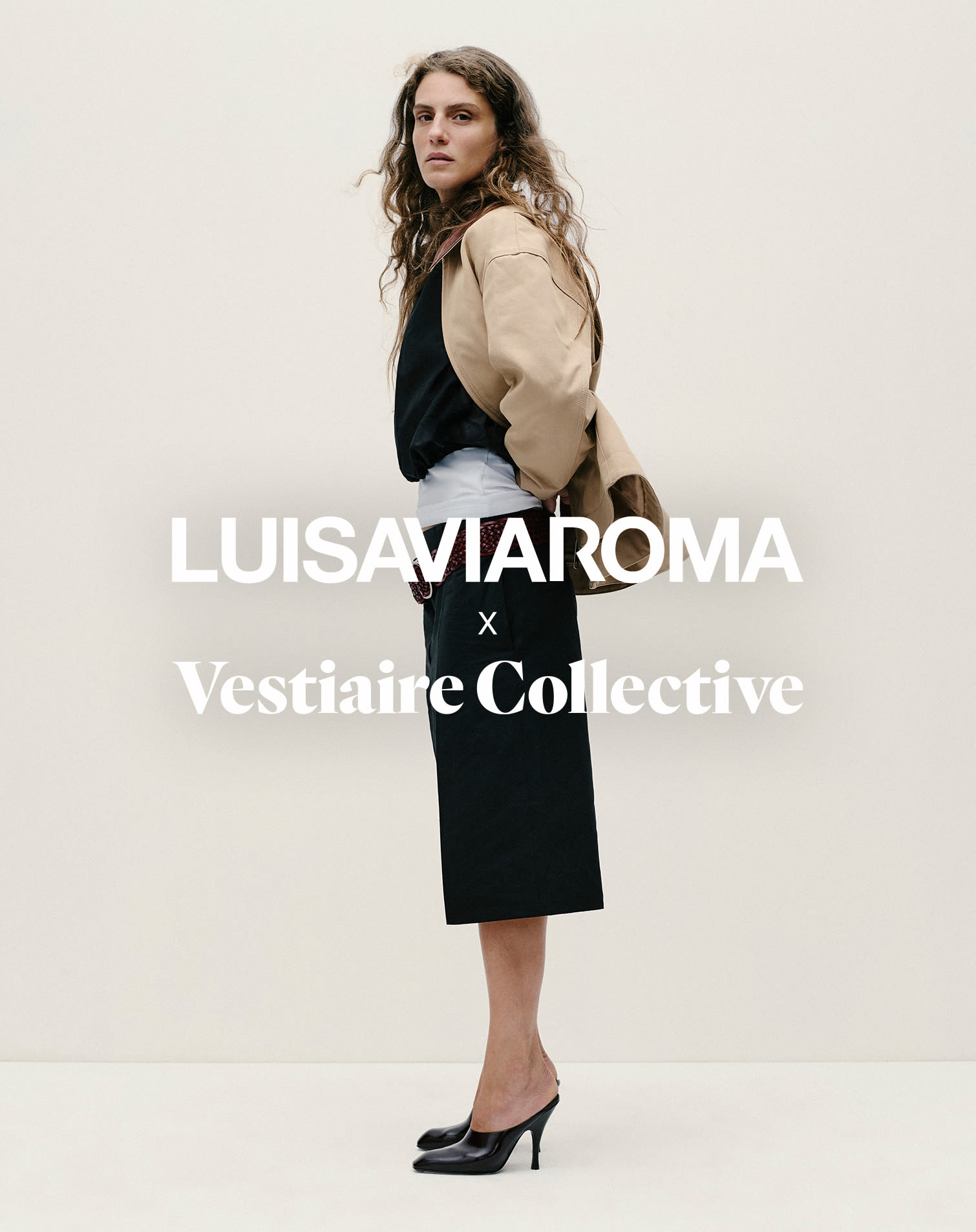 Female model LuisaViaRoma x Vestiaire Collective