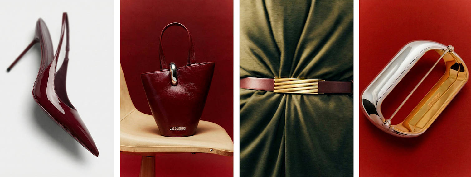 Valentine’s Day Outfit Ideas 2026: Trendy Looks for Her - Valentine’s Day Accessories and Details: Burgundy Shoes, Bag and Gold Accents